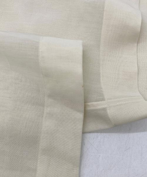 YLEVE（イレーヴ）YLEVE (イレーヴ) COTTON VOILE LAWN OPEN COLLAR SHIRT ベージュ サイズ:XLの古着・服飾アイテム