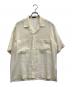YLEVE（イレーヴ）の古着「COTTON VOILE LAWN OPEN COLLAR SHIRT」｜ベージュ