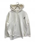 CDGシーディージー）の古着「AD2024　BIAS DESINED SWEATSHIRT WITH ZIP/捻じれパーカー」｜ホワイト