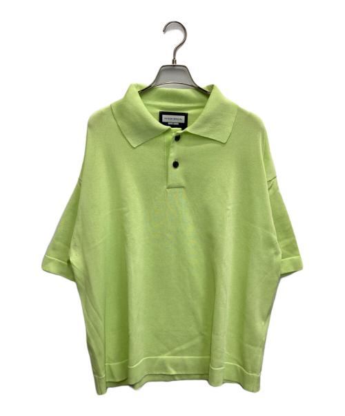 MAISON SPECIAL（メゾンスペシャル）MAISON SPECIAL (メゾンスペシャル) OUTLAST Prime-Over Crew Neck Knit Polo Shirt 黄緑 サイズ:Mの古着・服飾アイテム
