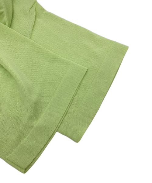 MAISON SPECIAL（メゾンスペシャル）MAISON SPECIAL (メゾンスペシャル) OUTLAST Prime-Over Crew Neck Knit Polo Shirt 黄緑 サイズ:Mの古着・服飾アイテム