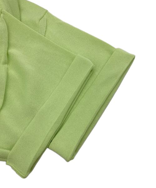 MAISON SPECIAL（メゾンスペシャル）MAISON SPECIAL (メゾンスペシャル) OUTLAST Prime-Over Crew Neck Knit Polo Shirt 黄緑 サイズ:Mの古着・服飾アイテム