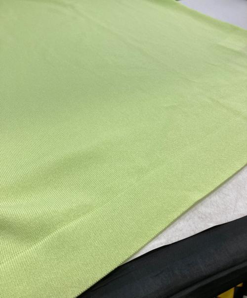 MAISON SPECIAL（メゾンスペシャル）MAISON SPECIAL (メゾンスペシャル) OUTLAST Prime-Over Crew Neck Knit Polo Shirt 黄緑 サイズ:Mの古着・服飾アイテム