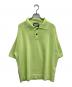 MAISON SPECIAL（メゾンスペシャル）の古着「OUTLAST Prime-Over Crew Neck Knit Polo Shirt」｜黄緑