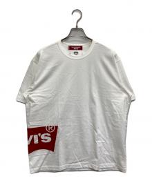 JUNYA WATANABE MAN×LEVI'S（ジュンヤワタナベマン×リーバイス）の古着「Tシャツ 綿度詰天竺 製品プリント」｜ホワイト