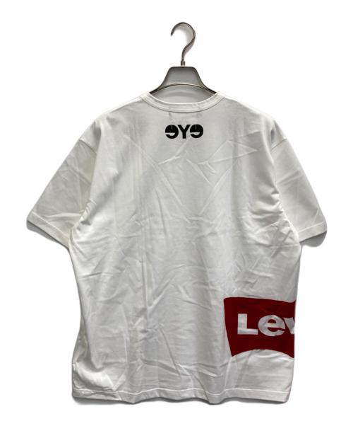 JUNYA WATANABE MAN（ジュンヤワタナベマン）JUNYA WATANABE MAN (ジュンヤワタナベマン) LEVI'S (リーバイス) Tシャツ 綿度詰天竺 製品プリント ホワイト サイズ:Lの古着・服飾アイテム