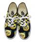 中古・古着 VANS (ヴァンズ) VALENTINO GARAVANI (ヴァレンティノ・ガラヴァーニ) Vロゴ チェッカーボードプリント ＆ ル シャ デ ラ メゾンプリントファブリック ロートップスニーカー ブラック×イエロー サイズ:24：30000円