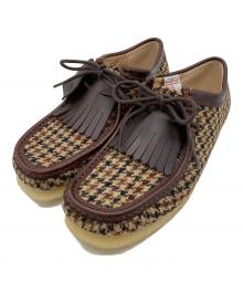 CLARKS×Harris Tweed（クラークス×ハリスツイード）の古着「ワラビーブーツ/Wallabee」｜ブラウン
