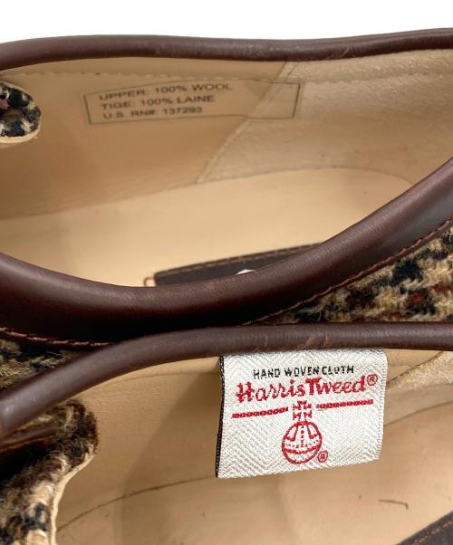 CLARKS（クラークス）CLARKS (クラークス) Harris Tweed (ハリスツイード) ワラビーブーツ/Wallabee ブラウン サイズ:25.5の古着・服飾アイテム