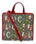 GUCCI（グッチ）の古着「GGスプリーム 2wayショルダートートバッグ」｜レッド×ベージュ