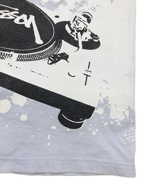 stussy（ステューシー）stussy (ステューシー) プリントTシャツ ブルー サイズ:Mの古着・服飾アイテム