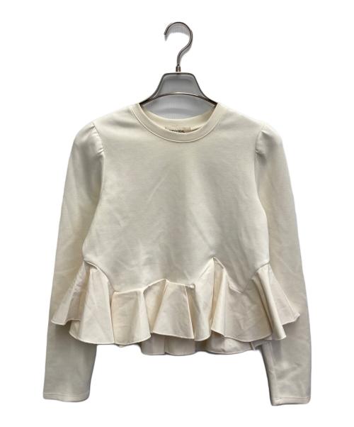 COCODEAL（ココディール）COCODEAL (ココディール) アシメペプラムブラウス ベージュ サイズ:SIZE2の古着・服飾アイテム