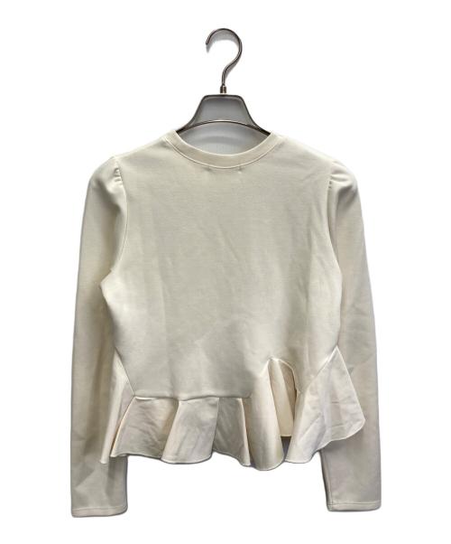COCODEAL（ココディール）COCODEAL (ココディール) アシメペプラムブラウス ベージュ サイズ:SIZE2の古着・服飾アイテム