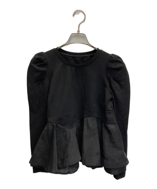 CELFORD（セルフォード）CELFORD (セルフォード) ペプラムドッキングカットトップス ブラック サイズ:1の古着・服飾アイテム