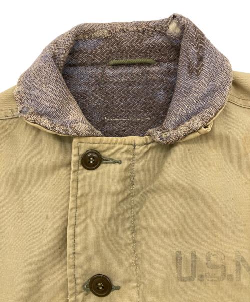 U'S NAVY（ユーエスネイビー）U'S NAVY (ユーエスネイビー) N-1 DECK JACKET ベージュ サイズ:不明の古着・服飾アイテム