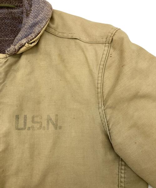U'S NAVY（ユーエスネイビー）U'S NAVY (ユーエスネイビー) N-1 DECK JACKET ベージュ サイズ:不明の古着・服飾アイテム