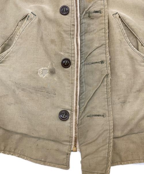 U'S NAVY（ユーエスネイビー）U'S NAVY (ユーエスネイビー) N-1 DECK JACKET ベージュ サイズ:不明の古着・服飾アイテム