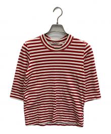JUNYA WATANABE COMME des GARCONS（(ジュンヤワタナベ コムデギャルソン）の古着「AD2007 ボーダーカットソー」｜レッド×ホワイト