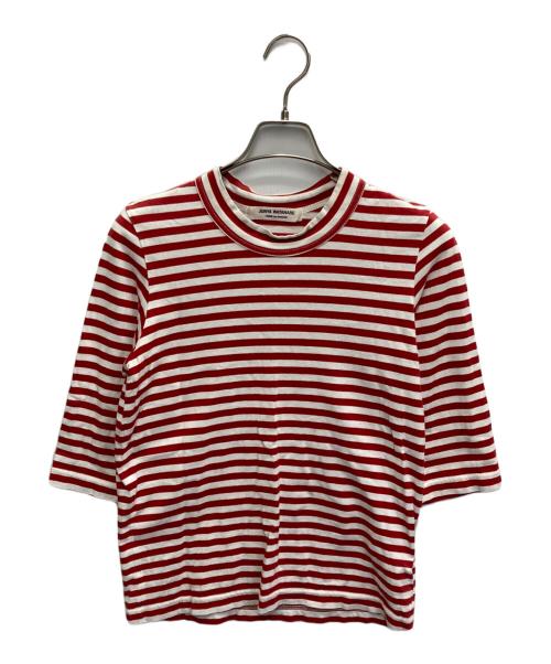 JUNYA WATANABE COMME des GARCONS（(ジュンヤワタナベ コムデギャルソン）JUNYA WATANABE COMME des GARCONS ((ジュンヤワタナベ コムデギャルソン) AD2007 ボーダーカットソー レッド×ホワイト サイズ:FREEの古着・服飾アイテム