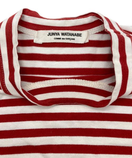 JUNYA WATANABE COMME des GARCONS（(ジュンヤワタナベ コムデギャルソン）JUNYA WATANABE COMME des GARCONS ((ジュンヤワタナベ コムデギャルソン) AD2007 ボーダーカットソー レッド×ホワイト サイズ:FREEの古着・服飾アイテム