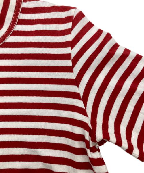 JUNYA WATANABE COMME des GARCONS（(ジュンヤワタナベ コムデギャルソン）JUNYA WATANABE COMME des GARCONS ((ジュンヤワタナベ コムデギャルソン) AD2007 ボーダーカットソー レッド×ホワイト サイズ:FREEの古着・服飾アイテム