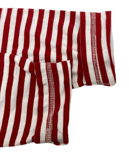 JUNYA WATANABE COMME des GARCONS（(ジュンヤワタナベ コムデギャルソン）JUNYA WATANABE COMME des GARCONS ((ジュンヤワタナベ コムデギャルソン) AD2007 ボーダーカットソー レッド×ホワイト サイズ:FREEの古着・服飾アイテム