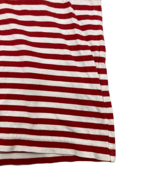 JUNYA WATANABE COMME des GARCONS（(ジュンヤワタナベ コムデギャルソン）JUNYA WATANABE COMME des GARCONS ((ジュンヤワタナベ コムデギャルソン) AD2007 ボーダーカットソー レッド×ホワイト サイズ:FREEの古着・服飾アイテム
