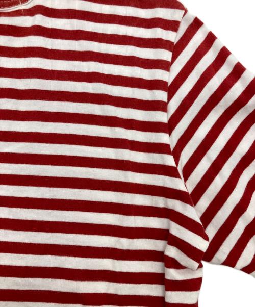 JUNYA WATANABE COMME des GARCONS（(ジュンヤワタナベ コムデギャルソン）JUNYA WATANABE COMME des GARCONS ((ジュンヤワタナベ コムデギャルソン) AD2007 ボーダーカットソー レッド×ホワイト サイズ:FREEの古着・服飾アイテム