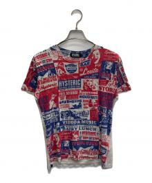 Hysteric Glamour（ヒステリックグラマー）の古着「総柄TEE」｜レッド×グレー
