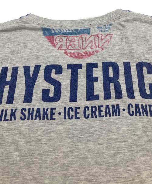 Hysteric Glamour（ヒステリックグラマー）Hysteric Glamour (ヒステリックグラマー) 総柄TEE レッド×グレー サイズ:Sの古着・服飾アイテム