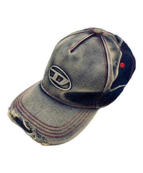 DIESEL（ディーゼル）DIESEL (ディーゼル) C-SEYMONキャップ インディゴ×オレンジ サイズ:2の古着・服飾アイテム