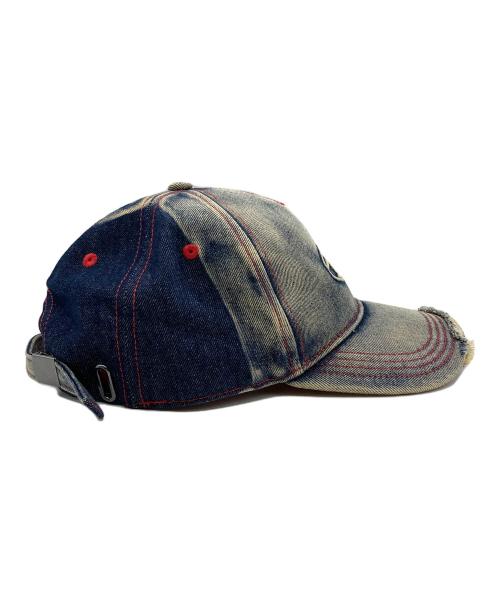 DIESEL（ディーゼル）DIESEL (ディーゼル) C-SEYMONキャップ インディゴ×オレンジ サイズ:2の古着・服飾アイテム