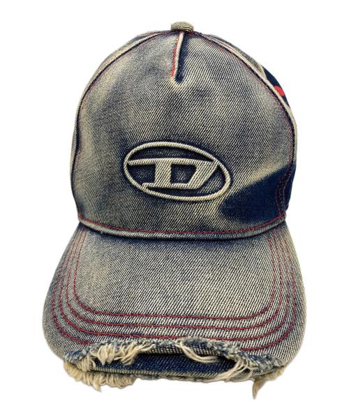 DIESEL（ディーゼル）DIESEL (ディーゼル) C-SEYMONキャップ インディゴ×オレンジ サイズ:2の古着・服飾アイテム