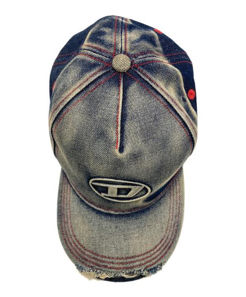 DIESEL（ディーゼル）DIESEL (ディーゼル) C-SEYMONキャップ インディゴ×オレンジ サイズ:2の古着・服飾アイテム