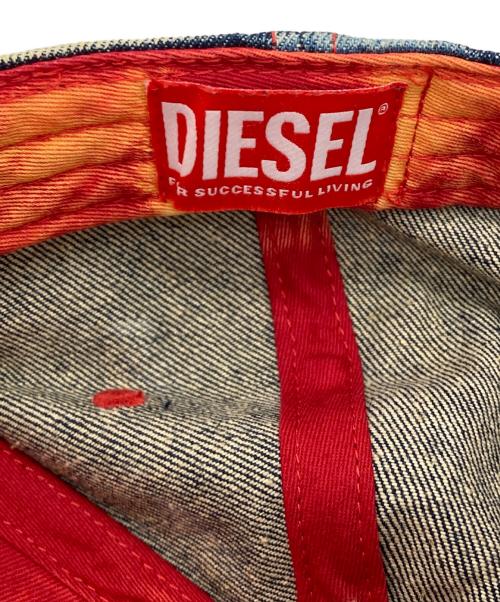 DIESEL（ディーゼル）DIESEL (ディーゼル) C-SEYMONキャップ インディゴ×オレンジ サイズ:2の古着・服飾アイテム