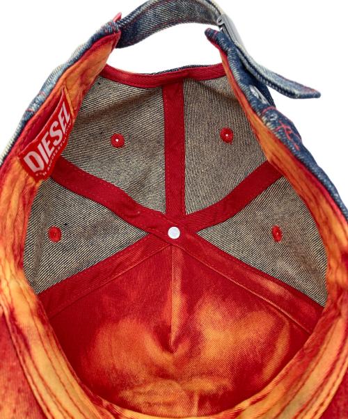 DIESEL（ディーゼル）DIESEL (ディーゼル) C-SEYMONキャップ インディゴ×オレンジ サイズ:2の古着・服飾アイテム