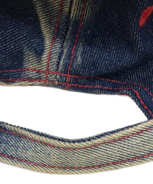 DIESEL（ディーゼル）DIESEL (ディーゼル) C-SEYMONキャップ インディゴ×オレンジ サイズ:2の古着・服飾アイテム