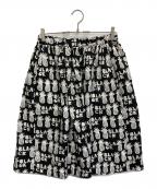 BLACK COMME des GARCONSブラックコムデギャルソン）の古着「総柄スカート」｜ホワイト×ブラック