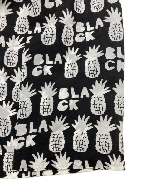 BLACK COMME des GARCONS（ブラックコムデギャルソン）BLACK COMME des GARCONS (ブラックコムデギャルソン) 総柄スカート ホワイト×ブラック サイズ:Mの古着・服飾アイテム