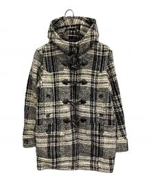 WEEKEND Max Mara（ウィークエンド マックスマーラ）の古着「フーデットダッフルコート」｜ホワイト×ブラック