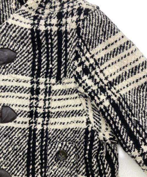 WEEKEND Max Mara（ウィークエンド マックスマーラ）WEEKEND Max Mara (ウィークエンド マックスマーラ) フーデットダッフルコート ホワイト×ブラック サイズ:SIZE42の古着・服飾アイテム