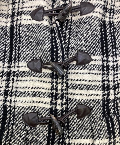 WEEKEND Max Mara（ウィークエンド マックスマーラ）WEEKEND Max Mara (ウィークエンド マックスマーラ) フーデットダッフルコート ホワイト×ブラック サイズ:SIZE42の古着・服飾アイテム