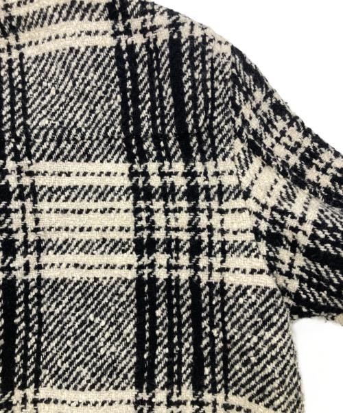 WEEKEND Max Mara（ウィークエンド マックスマーラ）WEEKEND Max Mara (ウィークエンド マックスマーラ) フーデットダッフルコート ホワイト×ブラック サイズ:SIZE42の古着・服飾アイテム