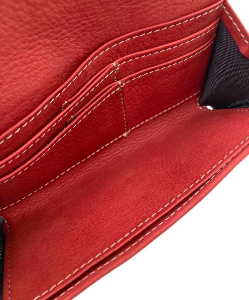 LEATHER CRAFT YOU（レザークラフト ユウ）LEATHER CRAFT YOU (レザークラフト ユウ) 長財布 ブラック×レッドの古着・服飾アイテム