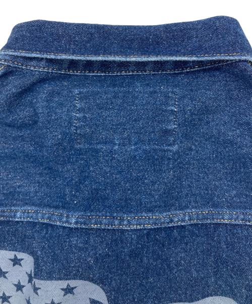 AVIREX（アヴィレックス）AVIREX (アヴィレックス) バッグ刺繍デニムブルゾン インディゴ サイズ:Lの古着・服飾アイテム