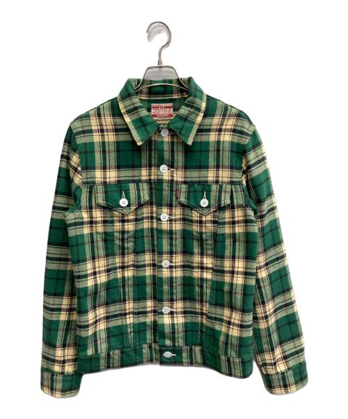 LEVI'S（リーバイス）LEVI'S (リーバイス) チェックネルシャツ グリーン サイズ:Mの古着・服飾アイテム