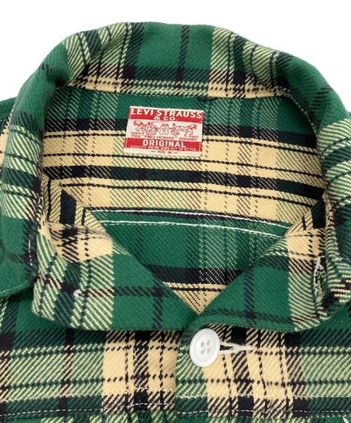 LEVI'S（リーバイス）LEVI'S (リーバイス) チェックネルシャツ グリーン サイズ:Mの古着・服飾アイテム