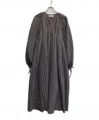 Lourenローレン）の古着「all pleats volume dress」｜グレー