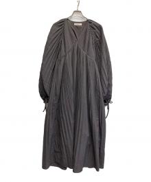Louren（ローレン）の古着「all pleats volume dress」｜グレー