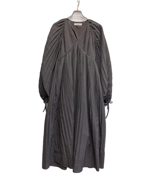 Louren（ローレン）louren (ローレン) all pleats volume dress グレー サイズ:FREEの古着・服飾アイテム
